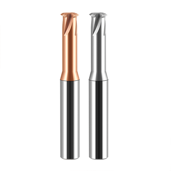 Specialized 3-flute Milling Cutter for 65° U-groove Aluminum High-gloss Tungsten Carbide Blade Suitable for CNC Machining