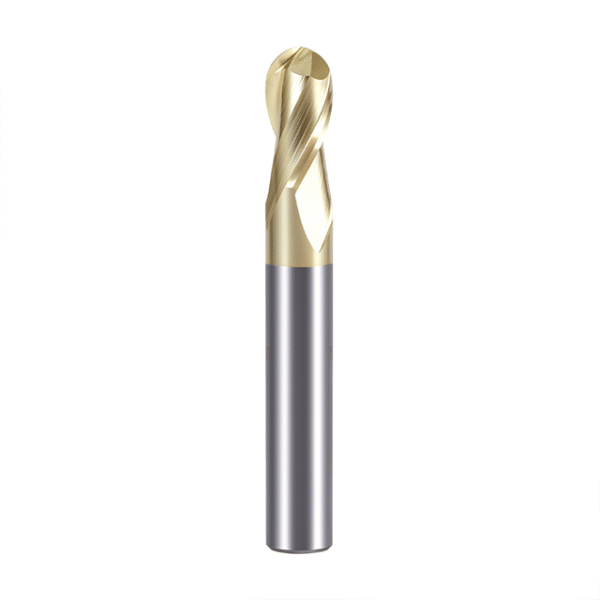 70° Ball-end Carbide Milling Cutter specialized for Stainless Steel R Tungsten Steel 2-flute End Mill Suitable for CNC Machining