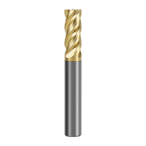 70° Tungsten Carbide 4-Flute End Mill Specialized for Stainless Steel CNC Tooling Extended 4-Flute Stand-Up Milling Cutter