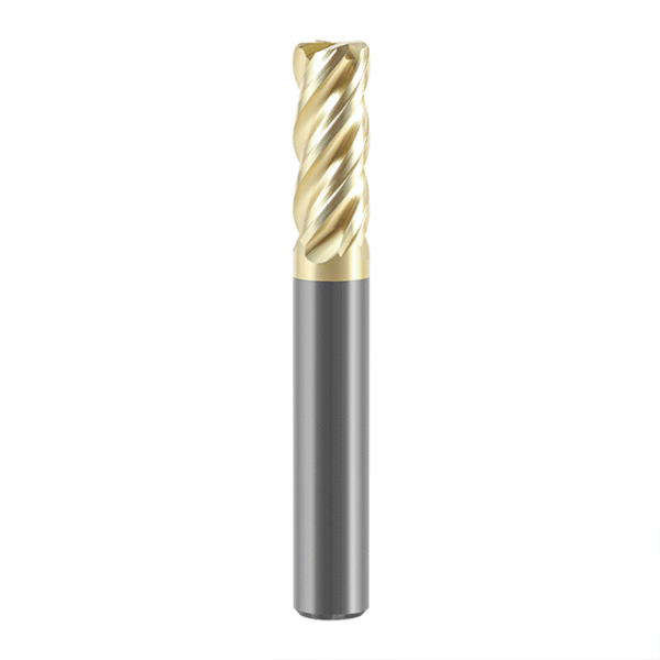 70° Tungsten Carbide 4-Flute End Mill Specialized for Stainless Steel CNC Tooling Extended 4-Flute Stand-Up Milling Cutter