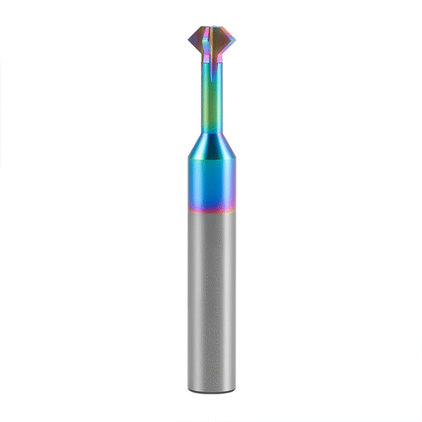Carbide End Mill for Aluminum Double-sided 60°/90°/120° Bore Chamfers Designed for Cemented Carbide Counter-boring