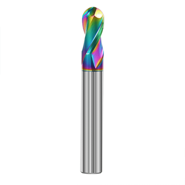 2-Flute Cemented Carbide Ball End Milling Cutter Specifically Designed for Processing Aluminum Materials for CNC Machining