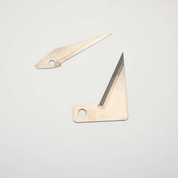 Cemented Tungsten Carbide Alloy Triangle Single Hole Positioning Blade Fabric Film Slitting Industrial Machine Knife