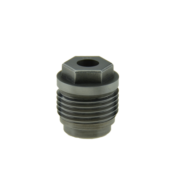 Cemented Tungsten Carbide Alloy Water Jet Spiral Thread Outer Hexagonal Groove Head Nozzle For PDC Drilling Oil Equipment