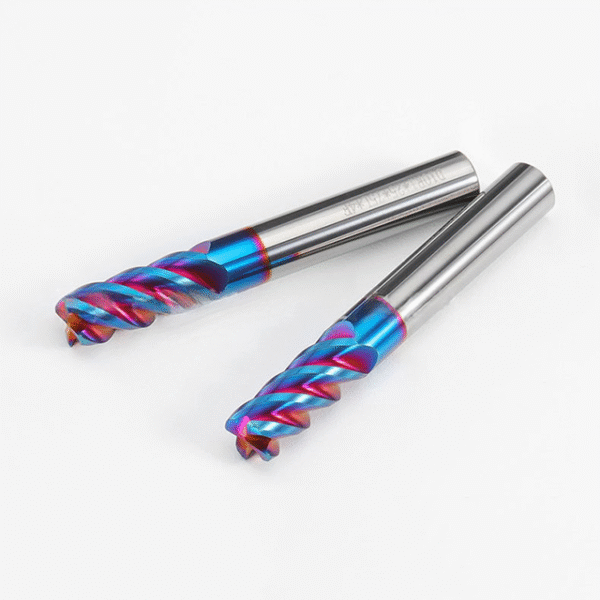 Manufacturer of 4-Flute 55-Degree Angle Carbide Tungsten Alloy CNC Milling Cutter with Coating - Flat-Bottom 4-Flute End Mill - Image 2