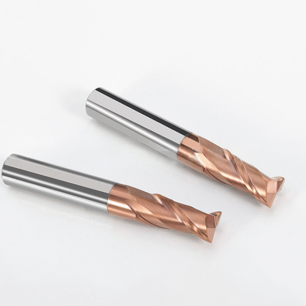 CNC Flat-bottom Carbide End Mill with Two Flutes 55-degree Keyway Cutter for Steel Featuring an Extended Straight Shank - Image 2