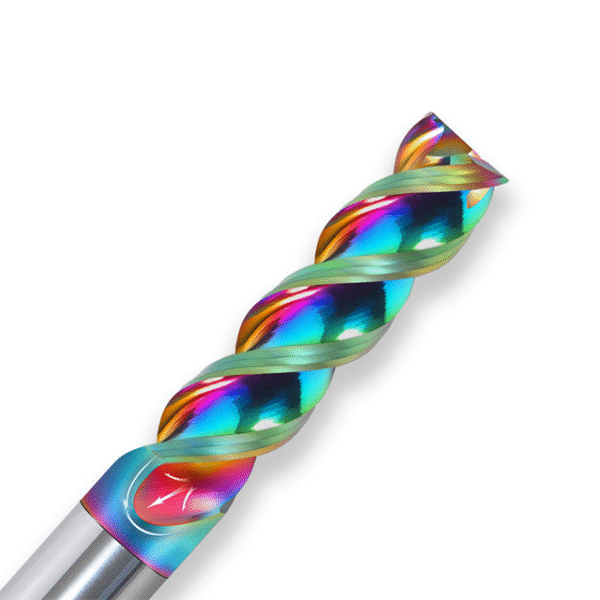 Specialized 3-flute Milling Cutter for 65° U-groove Aluminum High-gloss Tungsten Carbide Blade Suitable for CNC Machining - Image 2