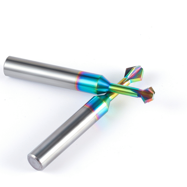 Carbide End Mill for Aluminum Double-sided 60°/90°/120° Bore Chamfers Designed for Cemented Carbide Counter-boring - Image 2