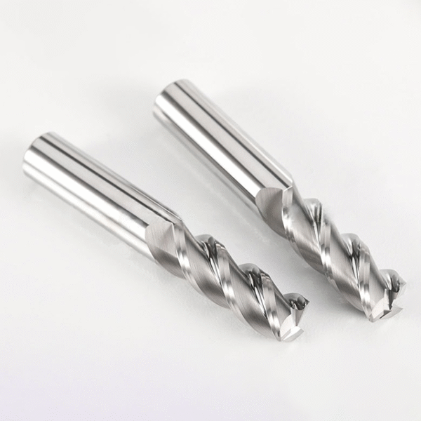 3-Flute HRC55° Cemented Carbide End Mill with R-Corner Specifically for CNC Milling of Aluminum Materials - Image 3