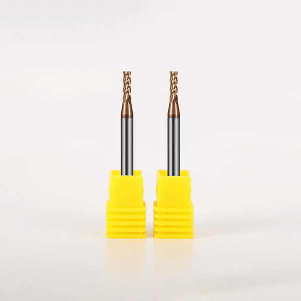 4 Flute HRC55° End Mill for Both Steel and Aluminum, Featuring a Micro-diameter Long Neck and High-gloss Surface - Image 3