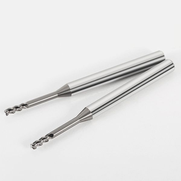Carbide End Mill Specifically for Aluminum Alloy Featuring a Micro-diameter Long Neck Deep Flute and an Extended Cutting Edge - Image 3