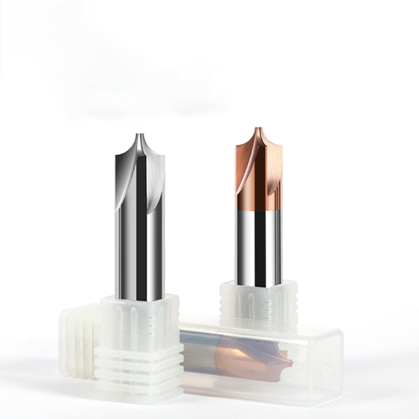 4-Flute Tungsten Carbide End Mill with 55-Degree Internal Radius Coated Chamfering and Shaping Mill for Reverse R Arc - Image 3