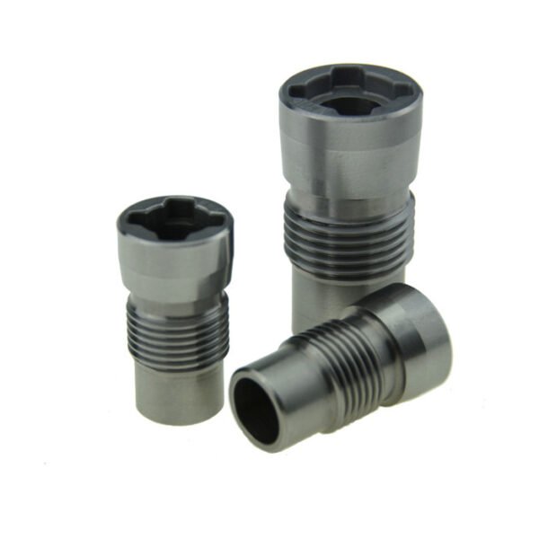 Cemented Tungsten Carbide Alloy Water Jet Spiral Thread Inner Crossing Slot Head Nozzle for PDC Drilling Oil Equipment - Image 3