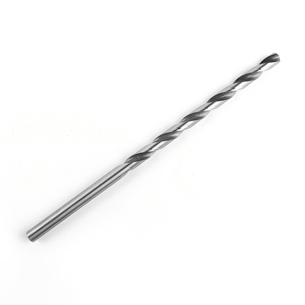 DIN340 high-speed steel 4341 straight shank extended-length twist drill bits suitable for drilling holes in iron aluminum wood