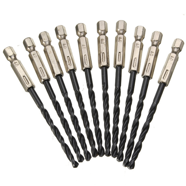 15PC HSS 4241 Nitrided Hex Shank Twist Drill Set (3-5mm) for Electric/Air Screwdrivers – Iron/Al/Plastic/Wood Drilling - Image 3