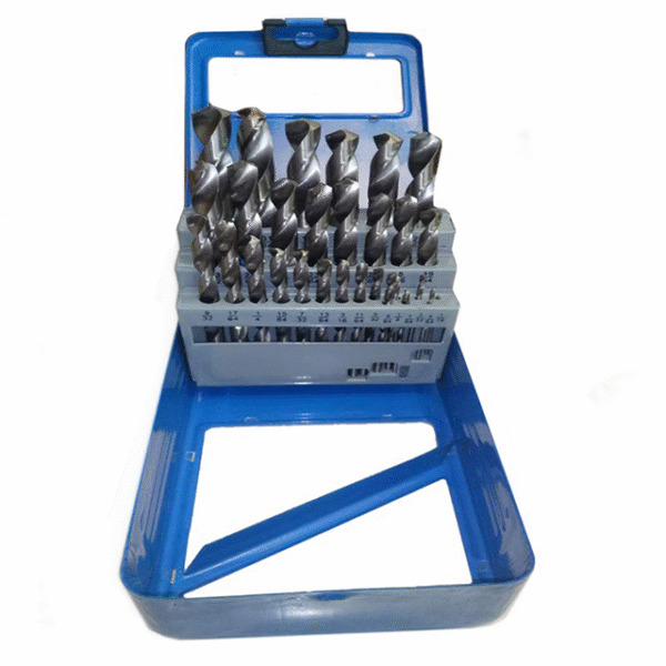 4341 High speed steel straight shank twist rolled black drill bits suitable for drilling iron aluminum plastic wood and metal