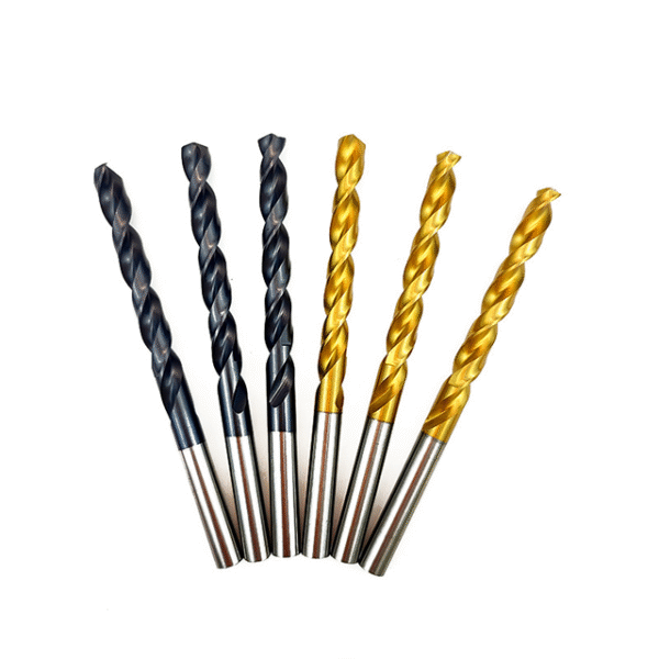 Non-standard custom HSS industrial titanium-coated (TICN) straight shank twist drill bits specially designed for stainless steel