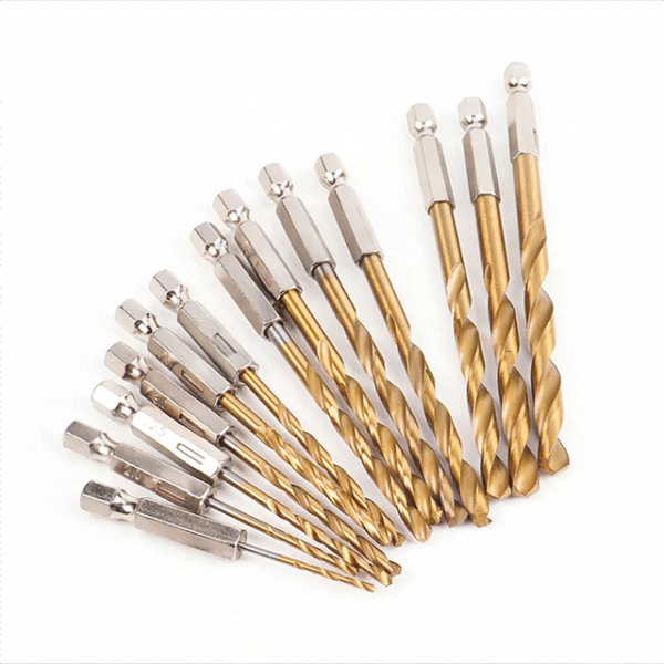 1.5-6.5mm Hex Shank Twist Drill Set - TI-Plated High Hardness Bits for Electric Screwdrivers - Image 3