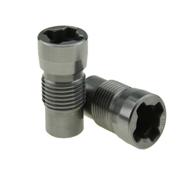 Cemented Tungsten Carbide Alloy Water Jet Spiral Thread Inner Crossing Slot Head Nozzle for PDC Drilling Oil Equipment - Image 2