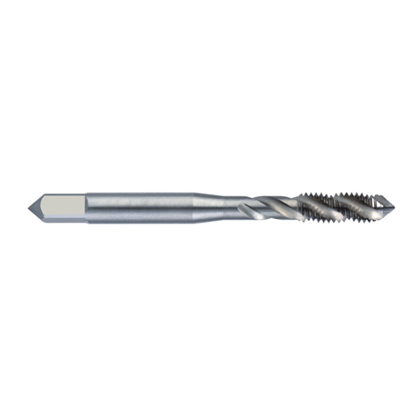 Chinese Standards GB/T 3506 spiral-flute cobalt HSS taps with TiN/TiCN, for stainless steel/aluminum/gray cast iron blind holes.
