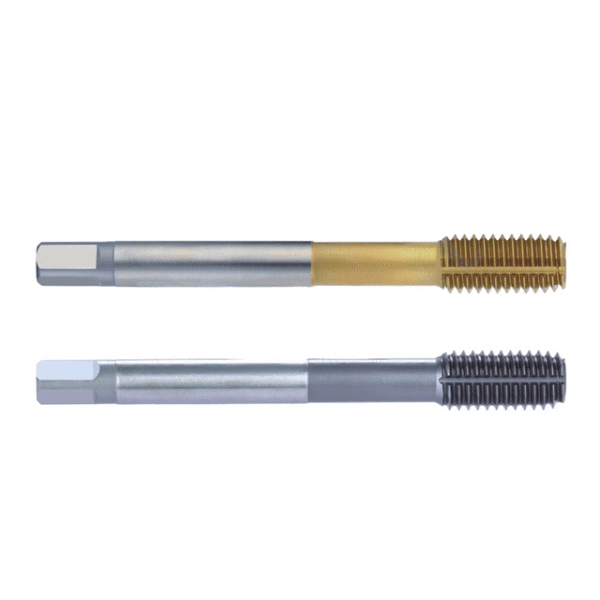 Powder metallurgy cobalt-containing and cobalt-plated extrusion taps (JIS M6/M8), chip-free for machine use