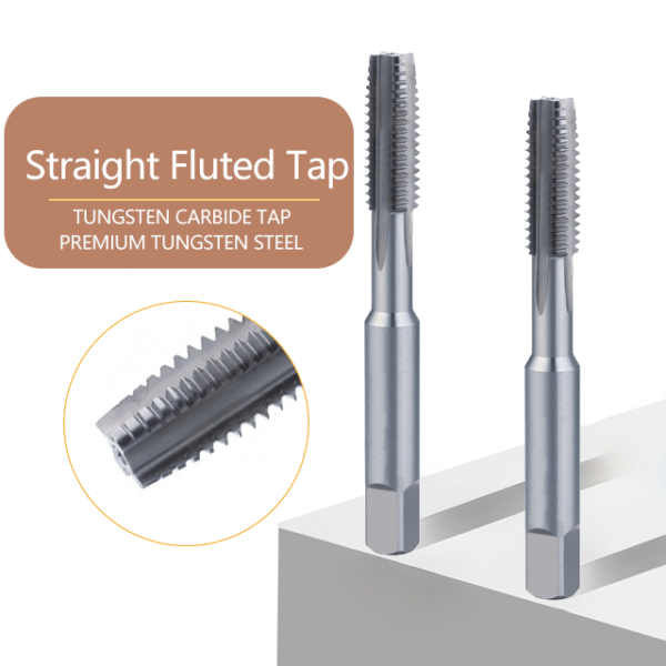 ISO529 3-piece straight-flute cobalt HSS taps w/TiN, for steel/cast iron/Al threads - Image 3
