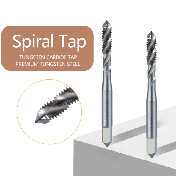 Chinese Standards GB/T 3506 spiral-flute cobalt HSS taps with TiN/TiCN, for stainless steel/aluminum/gray cast iron blind holes. - Image 3