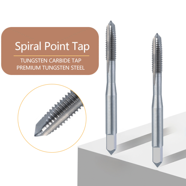 GB/T 28254 spiral-point cobalt HSS taps with TiN/TiCN, for stainless steel/aluminum/gray cast iron through holes - Image 3