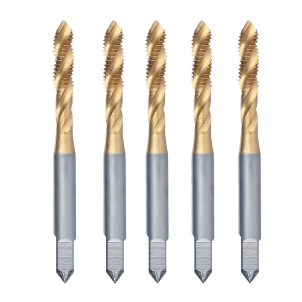 Chinese Standards GB/T 3506 spiral-flute cobalt HSS taps with TiN/TiCN, for stainless steel/aluminum/gray cast iron blind holes. - Image 2