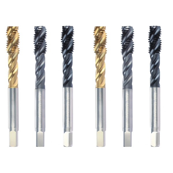 JIS B 4011 spiral-flute cobalt HSS taps with TiN/TiCN, for stainless steel/aluminum/gray cast iron blind holes. - Image 3