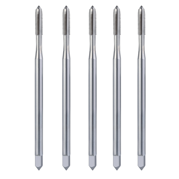Extra-Long Heavy Shank Straight Flute Cobalt HSS Taps with Neck & TiN/TiCN for SS/Al/Cast Iron Deep Through Holes - Image 2