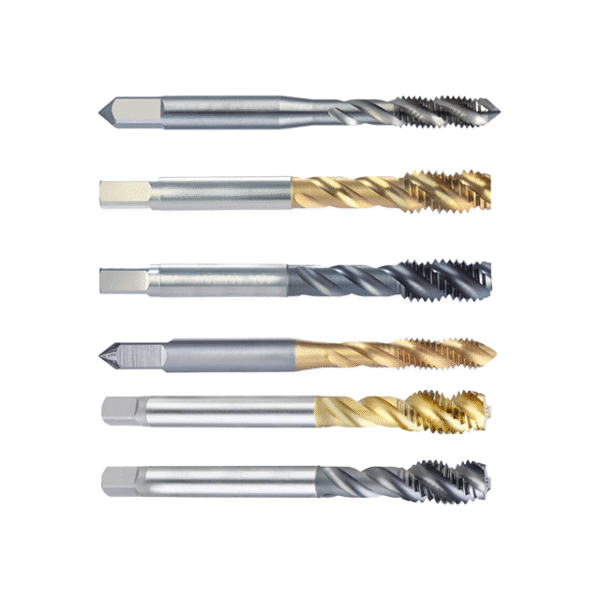 JIS B 4011 spiral-flute cobalt HSS taps with TiN/TiCN, for stainless steel/aluminum/gray cast iron blind holes. - Image 2