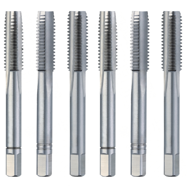 DIN352 Three-Piece Set Straight-Flute Cobalt HSS Taps with TiN Coating for Steel/Cast Iron/Aluminum Thread Processing - Image 2
