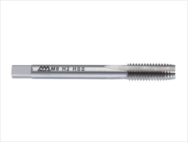 GB/T 3464.1 thin shank straight-flute cobalt HSS taps (coarse thread) w/TiN for SS/Al/cast iron threads