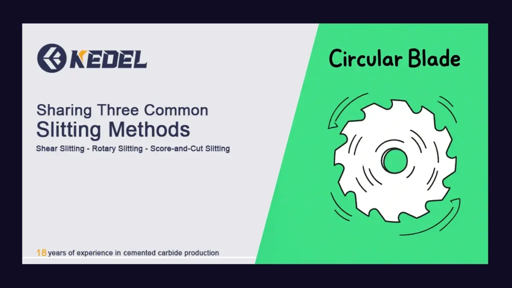 Sharing Three Common Slitting Methods