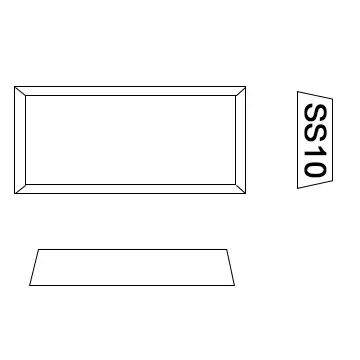 Welded stone cutting tips with clearance angle