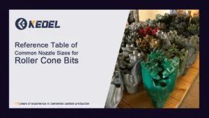 Reference Table of Common Nozzle Sizes for Roller Cone Bits