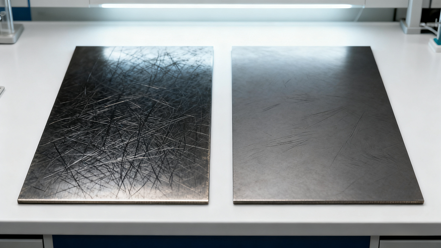 Comparison between steel plate and tungsten carbide plate Comparison between steel plate and tungsten carbide plate