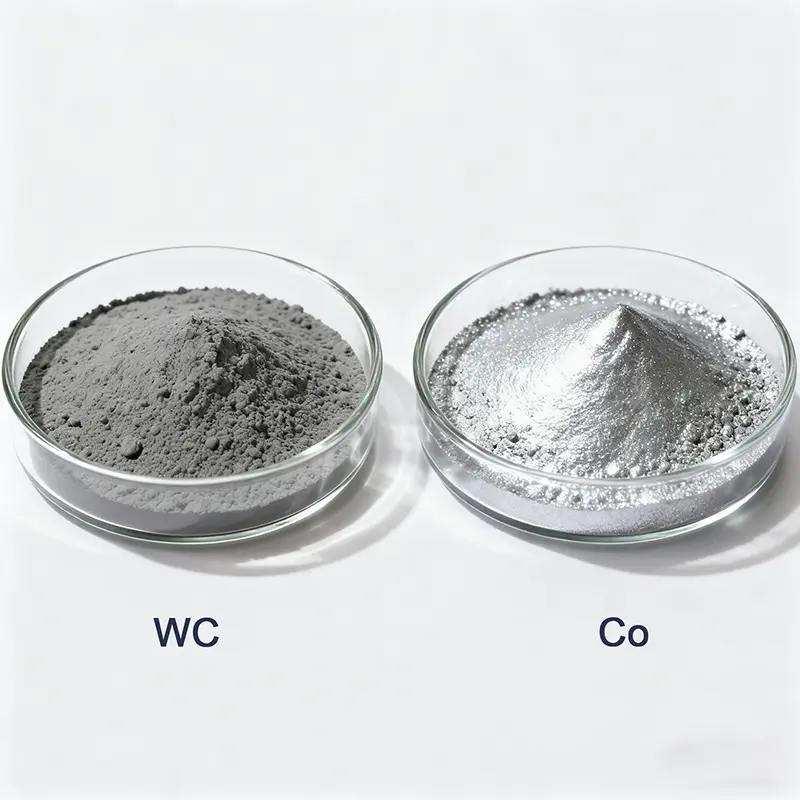 Tungsten powder and cobalt powder Tungsten powder and cobalt powder