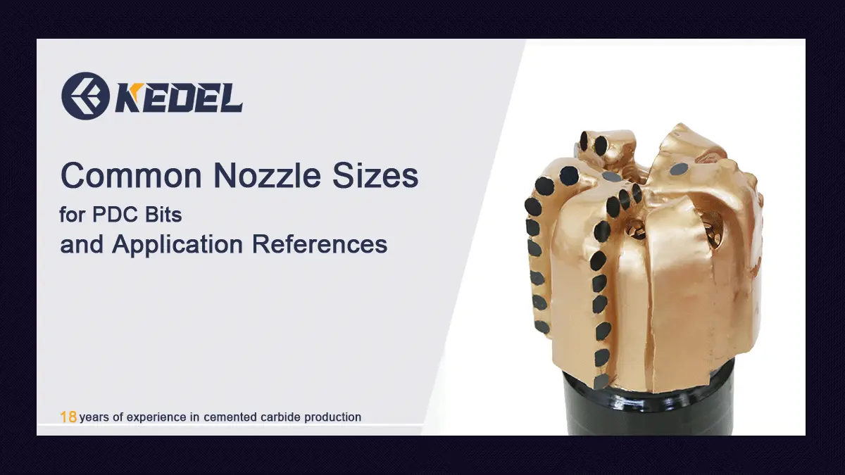 Common Nozzle Sizes for PDC Bits and Application References