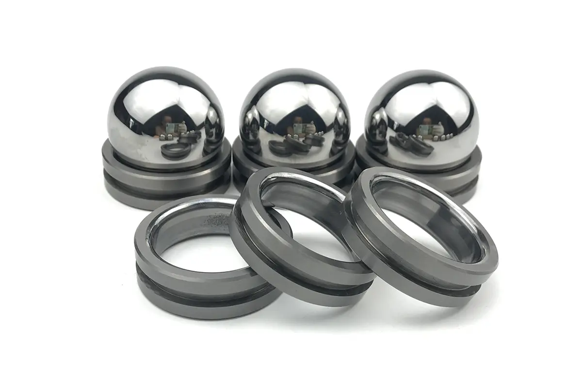 Packaging of tungsten carbide ball seat ball valve