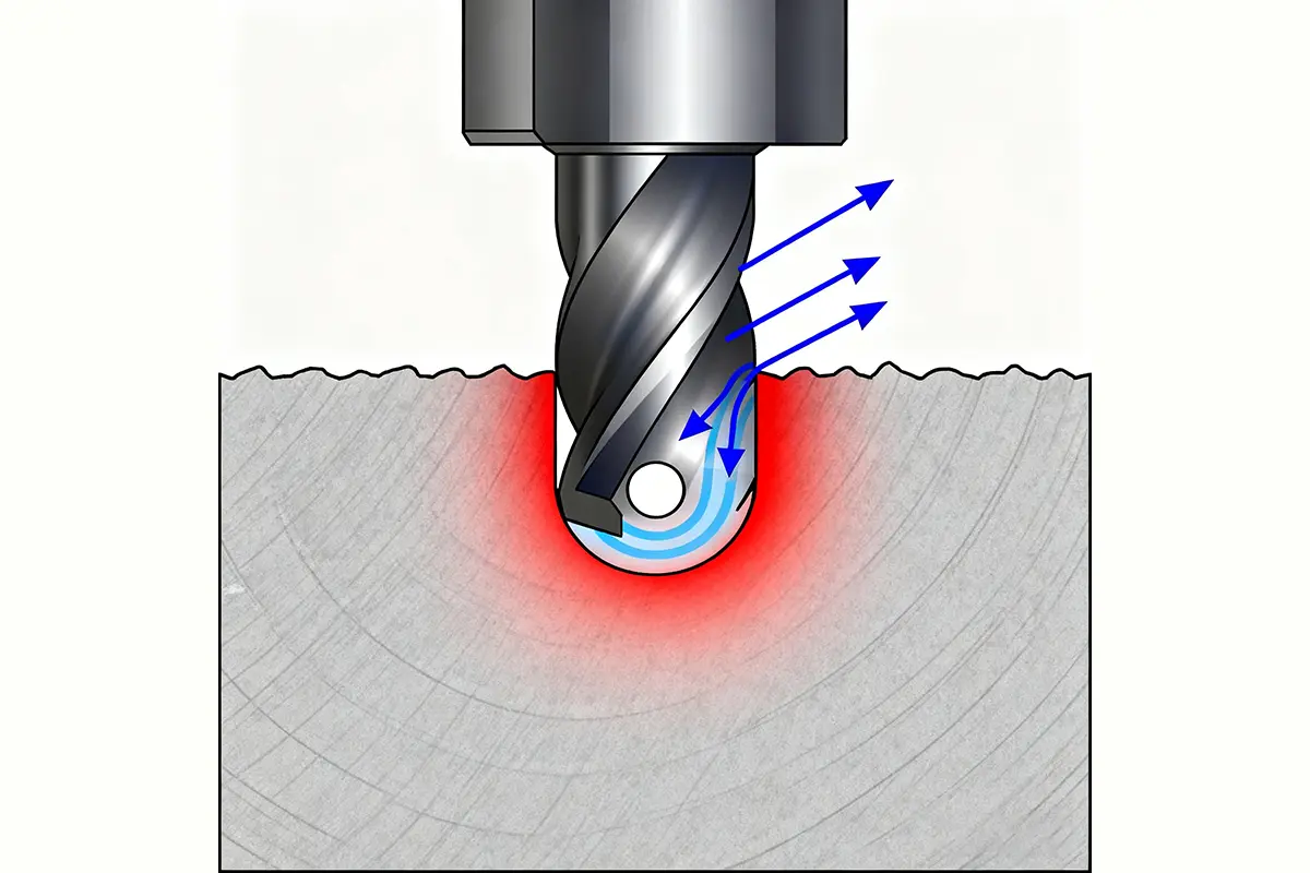 Single-Hole Tungsten Carbide Rod Cooling Schematic